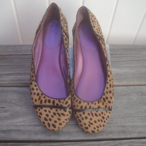 Coach Poppy Animal Print Slip on Flats Size 7 - Picture 1 of 8